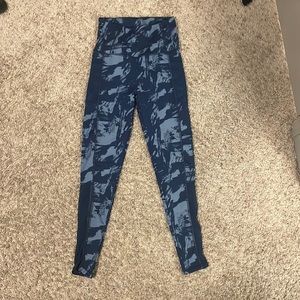 Blue patterned Nicole Miller Sport Leggings